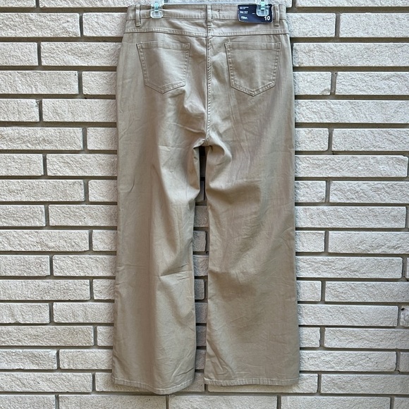 Silver Jeans “Ashley” High Waist Wide Leg Khakis Sz 10 - Picture 7 of 11